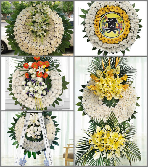 山东济宁嘉祥县仲山镇布山村花圈速递